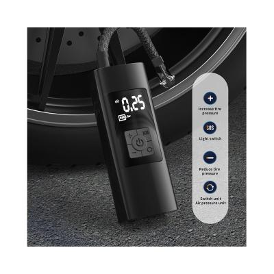 China Heavy Duty Car Tire Inflator 12V Air Compressor Pump with Portable LED Light Tire Inflator for sale