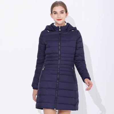 China Lulu2021 winter Europe wholesale anorak breathable andtheUnited Stateslongwaist cotton coat fashion coat pure color down hooded jacket for sale