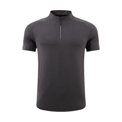 China Wholesale Lulu Summer Men's Fitness Breathable Sports Wear Lapel Short Sleeve Polo Shirt Outdoor Casual Quick Dry T-Shirt for sale