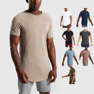 China New Summer Men's Lulu Cotton Men's Fitness Muscle Exercise Men's Short-sleeved T-shirt Lulu Breathable Commercial Border Europe and America for sale