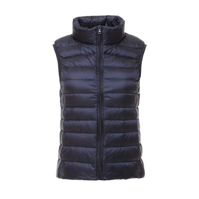 China Autumn And Winter Korean Version Breathable Thin Thin Portable Lightweight Down Collar Female Large Size Waistcoat Support Vest Lulu Thermal Vest for sale