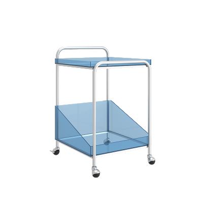 China Modern Acrylic Bar Aluminum Outdoor Serving Food Cart for sale