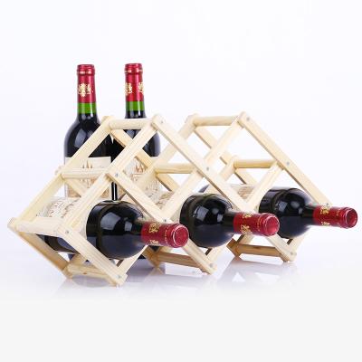 China 2 Tier 3 Tier Organic Bamboo Wooden Wine Rack Rack , Wooden Bamboo Wine Rack for sale