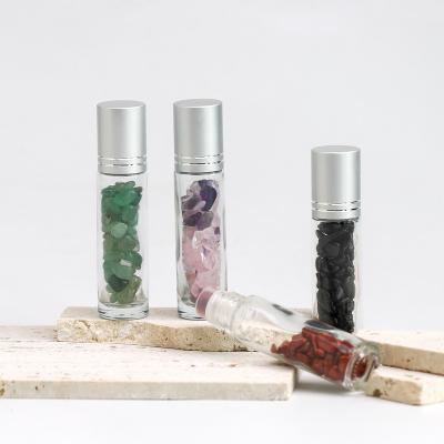 China Cosmetic Gemstone Roller Bottle Gemstone Essential Oil Roller Bottle, Gem Roller Bottle for sale