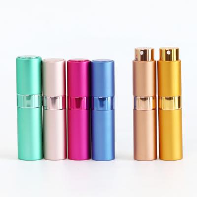 China Mini Pocket 8Ml Perfume Atomizer 5Ml 10Ml Cosmetic Luxury Custom Refillable Perfume Atomizer Bottle, 20Ml Twist Perfume Bottle Refill for sale