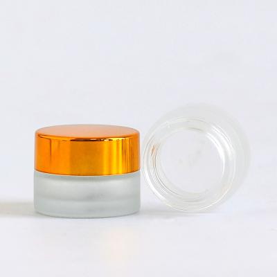 China Rose Glass Cosmetic Jar Cosmetic Glass Jars With Lids , Cosmetic Glass Jars With Lids for sale