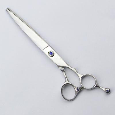 China Fashion Design Pet Hair Cutting Scissors / 7.0 Inch Curved Scissors For Dog Grooming for sale