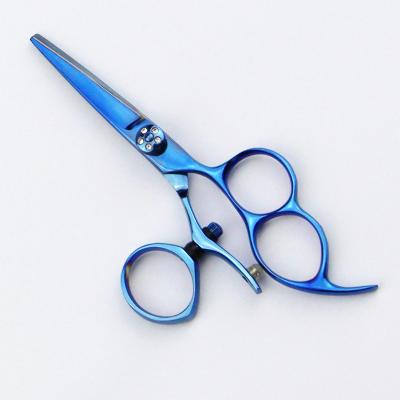 China 3 Hole Swivel Handle Swivel Thumb Shears / Swivel Shears Scissors Blue Titamium Coating for sale