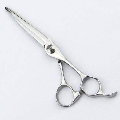 China Twin Hole Stainless Steel 5.5 Hair Cutting Scissors For Straight Hair for sale