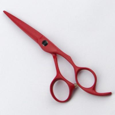 China Red Color 6 Inch Hairdressing Scissors For Cutting Hair Tools for sale