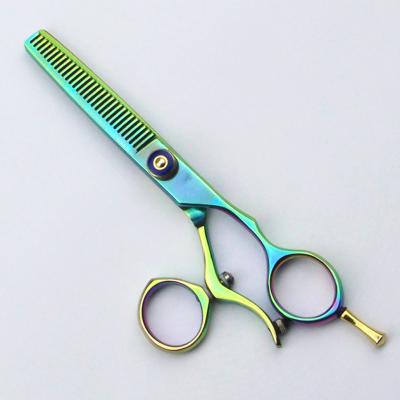 China Silver Salon 5.5 Inch  Hairdressing Thinning Scissors SUS440C Stainless Steel Material for sale