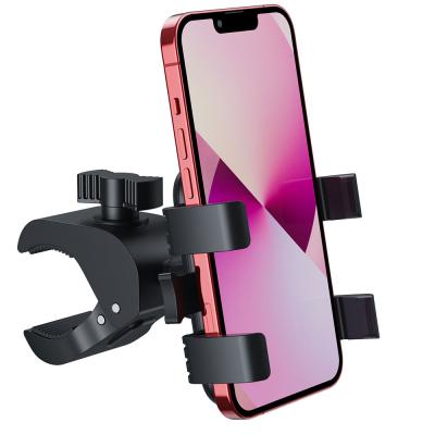 China Universal Adjustable Phone Mount Motorcycle Handlebar Bicycle Cell Phone Holder Scooter Fit For iPhone 13 12 11 for sale