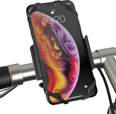 China Universal 360 Rotation Bike Phone Mount Holder with 360 Rotation Motorcycle Phone Mount Holder features strong silicone metal base elastic band for sale