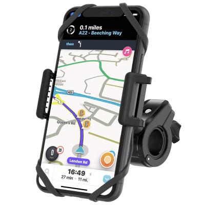 China Universal 360 Rotation Motorcycle Bike Handlebar Mounted Mobile Phone Holder For 3.5-6.5 Inch Mobile Phone for sale