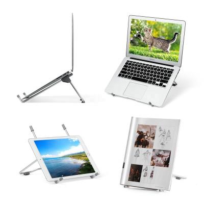 China XMXCZKJ Universal Adjustable Portable Foldable Tablet Stand Holder Aluminum Notebook Stand For Desktop Laptop Cell Phone Tablet for sale