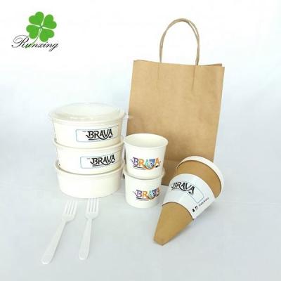 China Recyclable Custom Printed Takeout Box Paper Pasta Packaging for sale