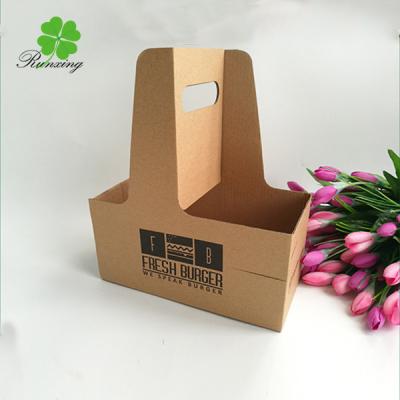 China Disposable Take Away Coffee Rack Cardboard Drink Carrier Hot Drink Carrier Custom Paper Coffee Cup Holder for sale