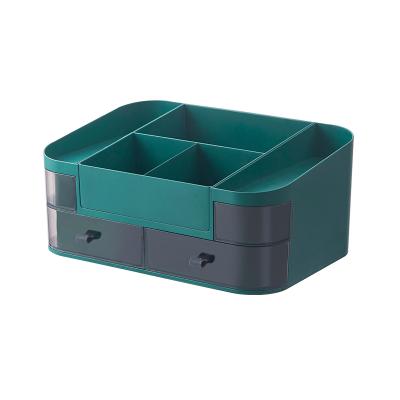 China Factory Sale Large Capacity Viable High Quality Drawers Plastic Cosmetic Storage Box for sale