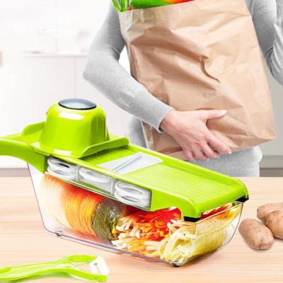 China Sustainable New Kitchen Multifunctional Vegetable Cutter, Vegetable Planer with Hand Guard, Vegetable Cutting Artifact for sale