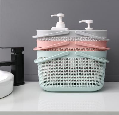 China Viable Factory Wholesale Portable Bath Caddy With Toiletry Supplies Student Living School Storage Box for sale