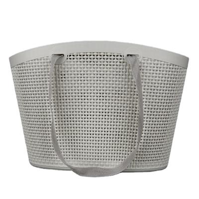 China Sustainable New Portable Plastic Shopping Grocery Basket Large Capacity Storage Basket Eco - Friendly for sale