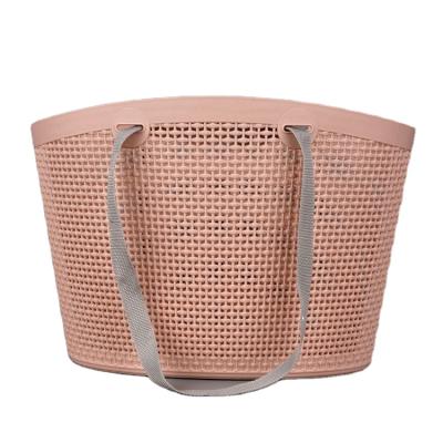 China Sustainable New Product Bead Curtain Model PP Storage Basket Extra Large Large Grocery Basket for sale