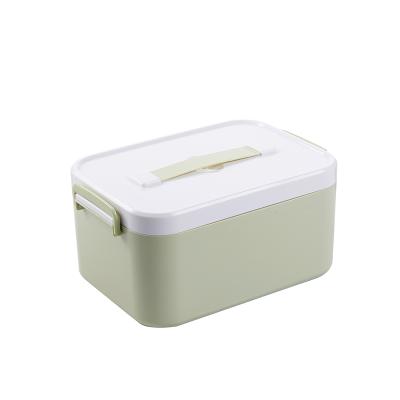 China 1 Layer Family First Aid Portable Medicine Medical Kit Color Box Emergency Medicine Stored Storage Box for sale