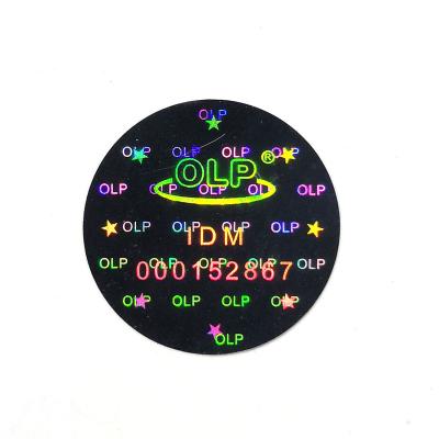 China Custom Die Cut Logo Printing Security Anti-fake Reflective Vinyl Hologram Stickers Anti-Counterfeiting for sale