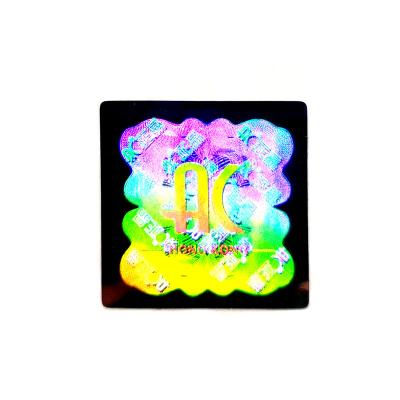 China Anti-Counterfeit Hologram Custom Stickers Waterproof Logo Printing Packing Holographic Adhesive Label for sale