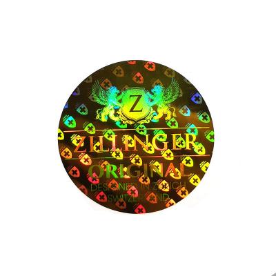 China Rainbow Effect Anti-Counterfeit Custom Label Logo Printing Adhesive Label Hologram Sticker for sale