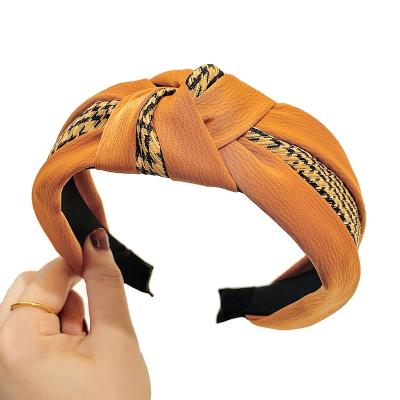 China From the factory JIRIS style European and American directly colored hair band headbands elastic band soft hair for women for sale