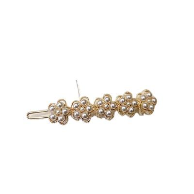 China JIRIS style soft luxury elegant natural cute pearl European and American Bling Crystal Hairpins for sale