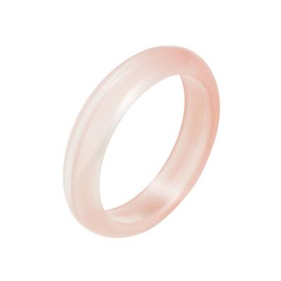 China Other Special Design Wholesale Plastic Minimalist Pink Shape Resizable Rings For Women for sale