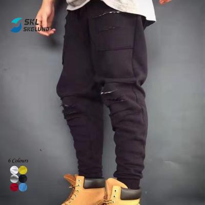 China QUICK DRY Cargo Pants Fashion Design Mens Jogger Pants Casual Sportswear Sweat Gym Stacked Joggers Pants With Side Pockets for sale