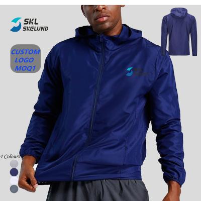 China Wholesale Training Jackets Gym Anti-Wrinkle Men Running Quick Dry Breathable Jacket With Hoodies Slim Fit Gym Training Jackets For Men for sale