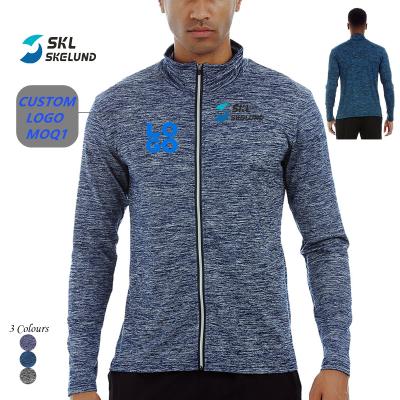 China High Quality Men's Anti-Wrinkle Slim Fit Jacket Custom Logo Stand Collar Full Zip Training Men Fitted Jacket Fitness Jacket Lightweight Men for sale