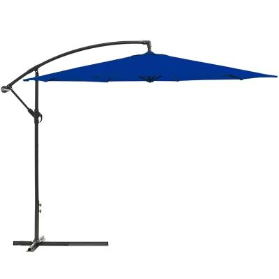 China Modern Outdoor Villa Patio Umbrella Market Large Water Proof Crank, Included Umbrella Base Aluminum Alloy Pole Table Umbrella for sale