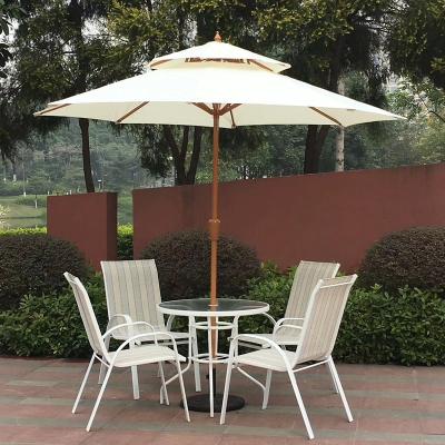 China Good Quality Modern Beach Parasol Sun Waterproof Outdoor Patio Modern Patio Umbrellas Garden Umbrella With Base for sale