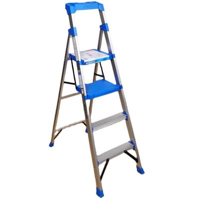 China Factory 4 Folding Step Ladders Stool Iron 225lbs Capacity Slim Wide Design Ladder Sturdy Folding Step Ladder Safety Pedal Step Stool for sale