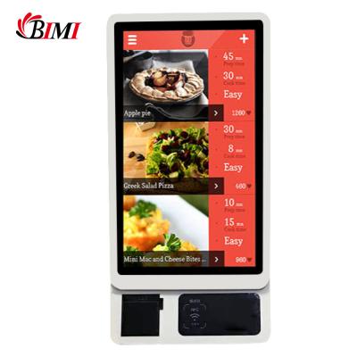 China 64G SSD Payment Kiosk Machine For Hotel Check In Kiosk Restaurant Self Order Payment for sale