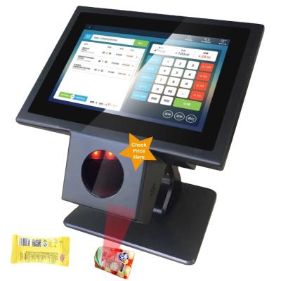 China POS-0096 Design 10.1inch Touch Screen Android System Checker for Supermarket Shop for sale