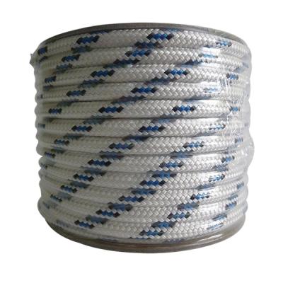 China High Tensile Polyester 9mm Double Braided Racing Rope Mooring Rope for sale