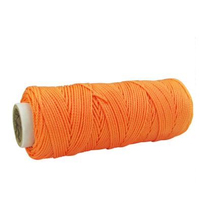 China Heavy Duty Mid Stretch #18 Braided Orange Mason Line 250ft for sale