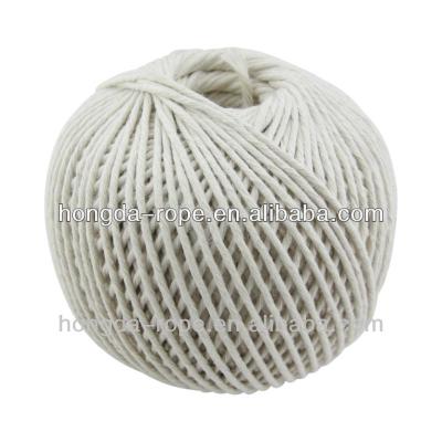 China Commonly used in household 3 ply twisted natural cotton twine cooking twine for sale