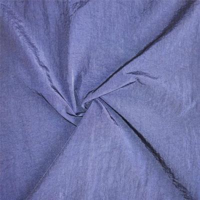 China Breathable Chinese Bulk 100% Nylon 280T Glazed Ruffled Nylon Fabric Good Quality For Garment for sale