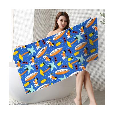 China Child Safe Absorbent Quick Dry Custom Kids Beach Towel for sale