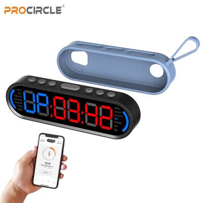 China Portable Handheld Fitness Wall Clock Led Smart Gym Timer for sale