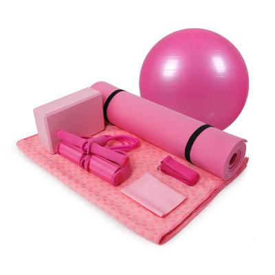 China Health Fitness Home Pilates Training Include 7 Pcs / Set Yoga Ball Towel YB001 for sale