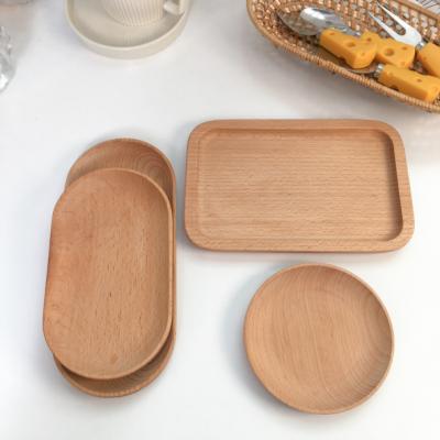 China Wholesale Cheap Natural Eco Friendly Serving Trays Eco-friendly Custom Wooden Tray For Food for sale