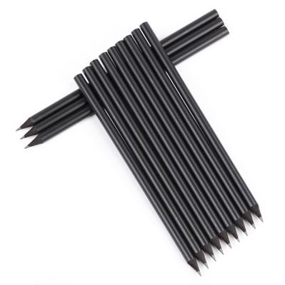 China office & Hot-selling School Pencil 7 Inch Standard Custom HB Black Wooden Bulk Pencils for sale